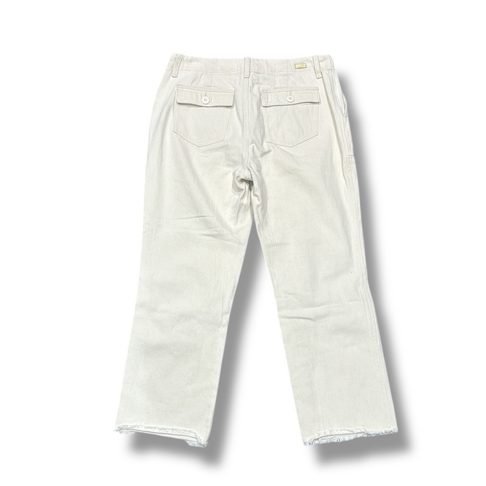 Le Superbe Patch Pocket Cropped Raw Hem Pants Size 8 - Picture 4 of 6